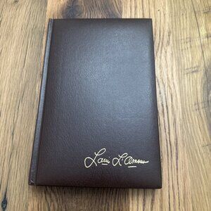 Louis Lamour leatherette Dark Canyon hardcover book